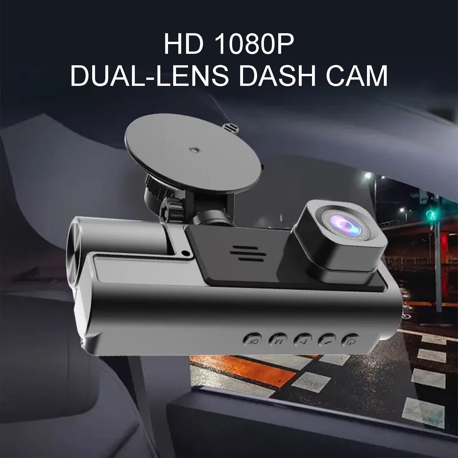 Dash Cam Built-In Wifi GPS Front 2K and Rear 1080P Dash Camera for Cars,155° Wide Angle Dashboard Camera Recorder