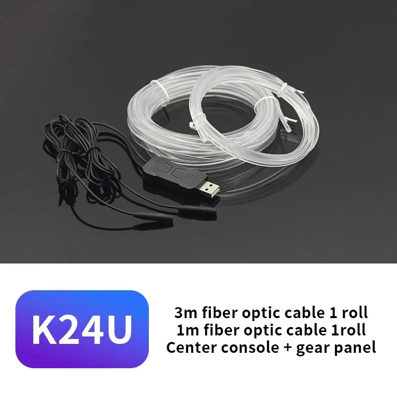 3M USB Blue LED Automotive Interior Atmosphere Light - Flexible Neon Strip for DIY Environmental Lighting