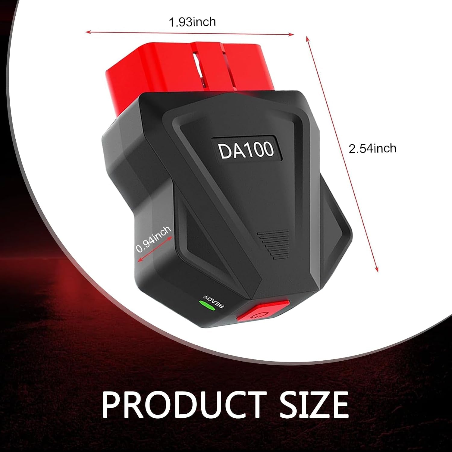 Car OBD2 Bluetooth Scanner, Reset and Clear Fault Codes Device, Wireless Data Detection Diagnostic Tool with Freeze Frame Design, Performance Test Device for Ios & Android & Windows (Black)
